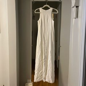Island company , white long dress , size small